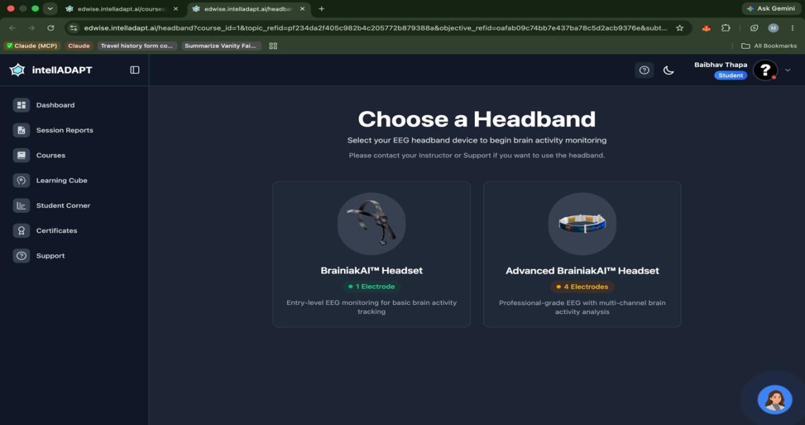 Headband connection instructions