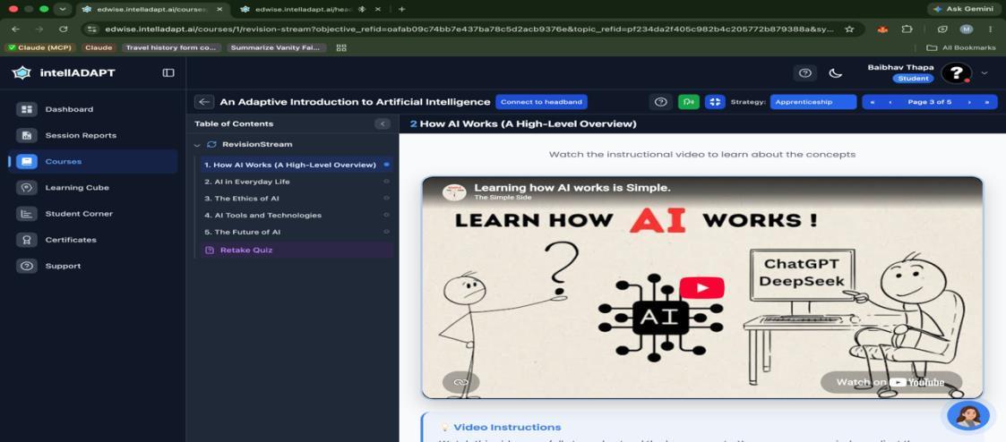 Learning content review